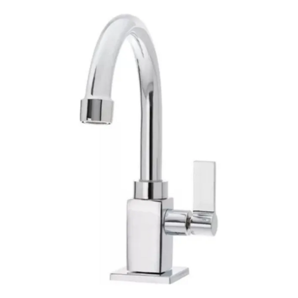 Torneira Lavatório Banheiro Quadrada Bica Móvel Metal 1/4v Ca