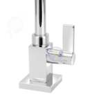 Torneira Lavatório Banheiro Quadrada Bica Móvel Metal 1/4v De