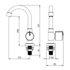Torneira Lavatorio Bica Alta Branca Sicilia 2920 Herc - Unico