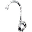 Torneira Lavatório De Parede Metal Bica Baixa Acionador C-39