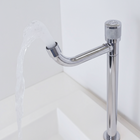 Torneira Lavatório Fria 1/4 De Volta Cromada Aço Inox Alta