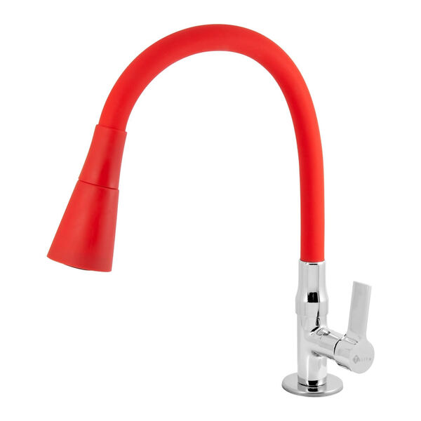 Torneira Lavatorio Giratoria Inovatte C. Duo Red 1/4v 025764