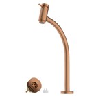 Torneira Lavatório Mesa Bica Alta Rose Gold com Valvula Basic Celite