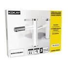 Torneira Lavatório Monocomando Bica Alta Móvel - Branco Inox