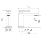 Torneira Lavatório Monocomando Chata Baixa Dourado Hd49008