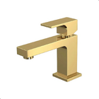 Torneira Lavatório Monocomando Chata Baixa Dourado Hd49008