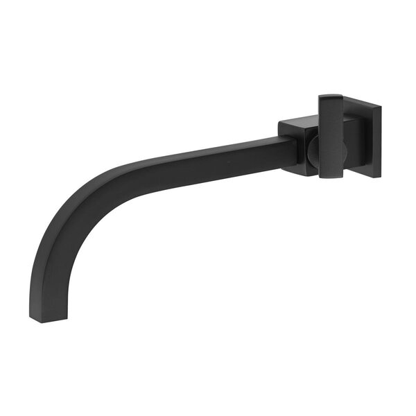 Torneira Lavatório Parede 1182 Athena Slim Matte Meber Preto