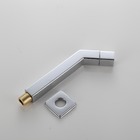 Torneira Lavatório Parede Tube Quadrada Cromada Luxo 1/4v