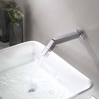 Torneira Lavatório Parede Tube Quadrada Cromada Luxo 1/4v