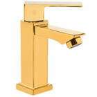 Torneira Lavatório Pequim Dourada Gold Água Fria 2378