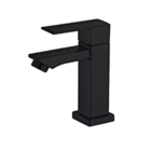 Torneira Lavatorio Pia Banheiro Bica Baixa 1/4 De Volta Preto