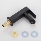 Torneira Lavatorio Pia Banheiro Bica Baixa 1/4 De Volta Preto