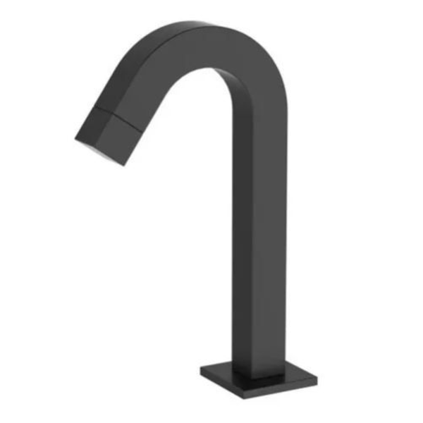 Torneira Lavatorio Quadrada Baixa Black Matte Preto Fosco