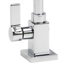 Torneira Lavatório Quadrada Bica Móvel 1/4 Volta Luxo Del Met