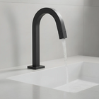 Torneira Lavatório Slim Tube Quadrada Baixa Preto Fosco 1/4v