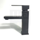 Torneira Liga Monocomando Preta Baixa Banheiro F2015b