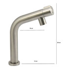 Torneira Link Aço Inox Escovado Lavatório Mesa 1/4v