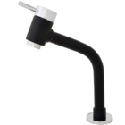 Torneira Link Baixa 45º Preta Black Cromado Lavatório