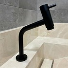 Torneira Link Banheiro Lavatorio Preto Fosco 1/4 De Volta  Es