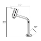 Torneira Link Bica Baixa Cromada Pia Lavabo De Hall Casagrand