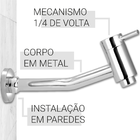 Torneira Link De Parede Para Cuba De Banheiro