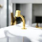 Torneira Link Lavatorio Quadrada Baixa Dourado Metal