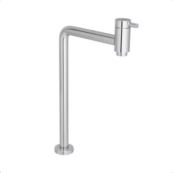 Torneira Link Lavatorio Super Alta Metal Brilhante 1/4 De Vol