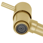 Torneira Link Longa Cozinha/tanque/jardim Dourada Gold Parede