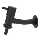 Torneira Link Preto/black Tanque/jardim Parede C/ Bico Metal