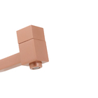 Torneira Link Quadrada Banheiro De Parede Rose Gold Curta
