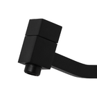 Torneira Link Quadrada Preta Banheiro De Parede Média