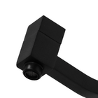 Torneira Link Quadrada Preta Banheiro De Parede Média