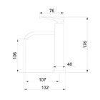 Torneira Lorenlike 1195 C78 De Bancada Com Bica Baixa Lorenze