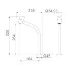 Torneira Lorenzetti Lorenswan 1198 C42 De Bancada Cromada