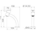 Torneira Lorenzetti Swan 1196 C42 De Bancada Cromada - Único