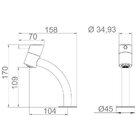 Torneira Lorenzetti Swan 1196 R42 De Bancada Rose Gold