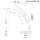 Torneira Luxo Dourada Monocomando Banheiro Bancada Casa Hotel