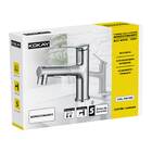 Torneira Luxo Lavatório Monocomando Bica Móvel 3 Jatos Inox