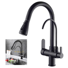 Torneira Luxo Monocomando 360 Preta Cozinha Gourmet Quente Fr