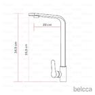 Torneira Luxo Para Cozinha Gourmet Misturador Monocomando Cro