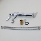 Torneira Mesa Alta Luxo Vintage Cromado C/ Porcelana Q/f 7011