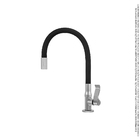 Torneira Mesa Cozinha Banheiro Gourmet Preta Flexível C71