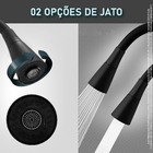 Torneira Mesa Cozinha Gourmet Cônica Black Flexível C50