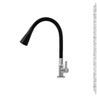 Torneira Mesa Cozinha Gourmet Cônica Black Flexível C50