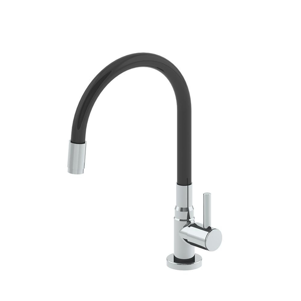 Torneira Mesa Flexível Preta Color Flex 1201