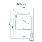 Torneira Mesa Para Cozinha Slim Cromada 1210 C95