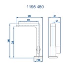 Torneira Mesa Para Lavatorio Horus Cobre Fosco 1195 Rv450