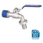 Torneira Metal Cromado De Esfera Para Jardim Anti Ferrugem Co