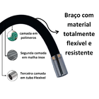 Torneira Metal Inox Com Filtro Cromado Flexível Preta Jato Co