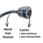 Torneira Metal Inox Com Filtro Preto Flexível Cromada Inox Ch